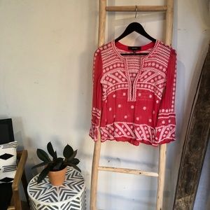 Lightweight+Vibrant Isabel Marant Embroidered Top